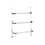Porte serviettes 3 barres irpinia wenko 2 crochets, 3 barres 54, 5cm, sans perage,  suspendre sur les ...