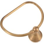 Porte - serviettes mural laiton vintage demi - cercle, support pratique pour bain et cuisine