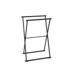 Wenko - porte - serviettes salle de bain sur pied lava, porte serviette pliable, acier verni , 53, 5x80, ...