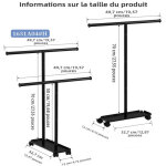 Porte - serviettes sur pied � roulettes, porte - serviettes �gouttoir, porte - serviettes de salle de ...