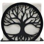 Porte - serviettes de table, porte - serviettes de cocktail noirs style ferme pour cuisine, caf� ou salle ...