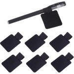 Porte - stylo autocollant boucle, 6 pi�ces porte stylo adh�sif en cuir pu durable avec �lastique, porte ...