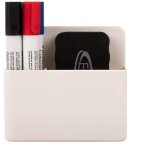 Porte - stylo magn�tique, porte - marqueur pour tableau blanc compos� de 2 compartiments avec �ponge ...