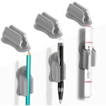 Porte - stylo mural adh�sif, porte - stylo de bureau, porte - stylo en silicone pour bloc - notes, porte ...
