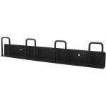 Porte - tasses mural en acier carbone noir 4 emplacements support suspendu