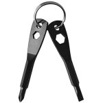 Portecl�s portable multifonction 4 en 1 avec tournevis cruciforme, cl� plate et hexagonale, cadeau pour ...