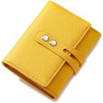 Portefeuille pour femme en cuir souple avec fermeture � glissi�re et fente pour cartes multiples (s?jaune) ...