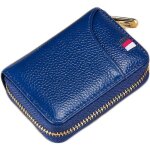 Portefeuille porte - cartes en cuir anti - rfid (bleu)