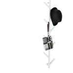 Relaxdays - portemanteau en forme d'arbre, 8 crochets, montage mural, moderne, penderie, hxlxp : 100, ...