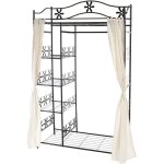 Portemanteau genf, garde - robe, portant, portemanteau, armoire, tagre mtallique 172x100x43cm, avec ...