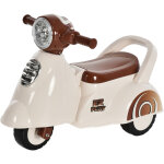 Porteur enfants moto 12 - 36 mois dim. 66l x 33i x 47, 7h cm effets lumineux et sonores coffre blanc ...