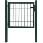 Portillon acier vert 105x150 cm vidaxl