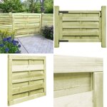 Portillon bois de pin impr�gn� 100x75 cm vert - portillon jardin - portillon en pin