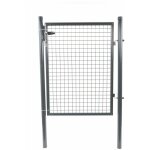 Filiac - portillon grillag gris - h. 2, 00 x l. 1, 00 m + serrure