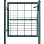 Songmics - portillon de jardin en acier galvanis�, portail de jardin, porte de cl�ture, avec serrure, ...