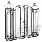 Portillon ornemental de jardin fer forg� 122 x 20, 5x134