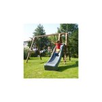 M&s - portique 2, 91 m avec toboggan, balanoire, sige bb et vis -  - vis