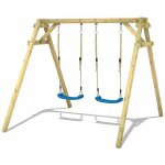 Portique balançoire aire de jeux smart move avec extension d'escalade portique bois pour enfants - bleu ... Portique balançoire aire de jeux smart move avec extension d'escalade portique bois pour enfants - bleu ...