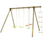 Portique bois 2, 30 m topwood dolci - 5 enfants