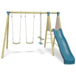 Portique bois 2, 30 m topwood zaki - 6 enfants