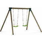 Habitat et jardin - portique bois 'eden' - avec 2 balanoires.