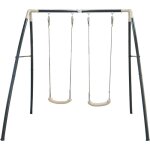 Portique en metal - balancoire double, pour 2 enfants balançoire metal, portique balançoire métal pour ... Portique en metal - balancoire double, pour 2 enfants balançoire metal, portique balançoire métal pour ...