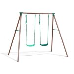 Portique en métal duo malo - 2 balançoires h195 x l217 x l153 cm Portique en métal duo malo - 2 balançoires h195 x l217 x l153 cm