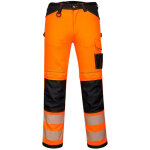 Portwest - pantalon pw3 hi - vis work couleur : orange / noir taille 46