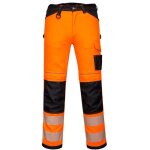Portwest - pantalon pw3 hi - vis work orange / noir xl - fr(52) - uk(41)