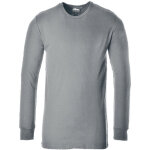 T - shirt thermique manches longues couleur : gris taille m portwest