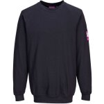 Portwest - sweat shirt retardateur de flammes et antistatique manches longues atex marine xs