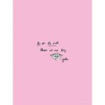 Poster d'art star wars matre yoda citation - 40 x 50 cm