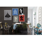 Poster d'art star wars silhouette dark vador citations - 40 x 50 cm