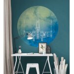 Komar - poster autocollant forme ronde star wars x - wing - 125 cm