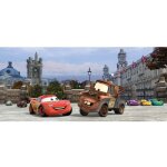 Ag art - poster g�ant flash mcqueen et martin disney intisse 202x90 cm