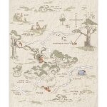 Poster xxl carte winnie l'ourson l200 x h240 cm Poster xxl carte winnie l'ourson l200 x h240 cm
