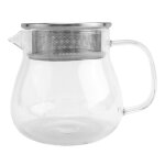 Pot de café résistant à la chaleur brassage main cafetière couverture en acier partage transparent verre ... Pot de café résistant à la chaleur brassage main cafetière couverture en acier partage transparent verre ...