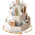 Pot  crayons rotatif, rangement de bureau  9 compartiments, grande capacit amliore rotation  360 ...