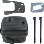 Pot d'�chappement pour husqvarna 346xp 340 345 351 353 tron�onneuse, silencieux d'�chappement pi�ces ...