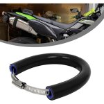 Pot d'chappement universel pour moto (90 - 145 mm) avec anneau de protection rglable, compatible avec ...