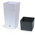 Pot de fleurs haut rato drts240 avec insert blanc