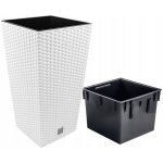 Pot de fleurs haut rato drts300 avec insert blanc