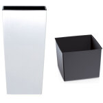 Pot de fleurs haut urbi durs170 avec insert blanc