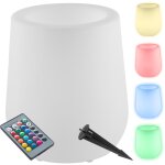 Pot de fleurs led luminous curve pot avec télécommande incluse - blanc Pot de fleurs led luminous curve pot avec télécommande incluse - blanc