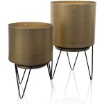 The home deco factory ? lot de 2 pots de fleur filaires ? design moderne pour int�rieur et ext�rieur ...