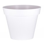 Eda - pot de fleur rond toscane  100 x h. 79 cm - blanc