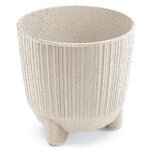 Pot de fleurs ryfo n eco wood drf150nw blanc prosperplast
