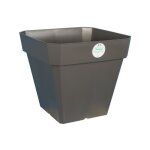 Riviera - pot de fleurs soleilla - carr� - 40 x 40 cm - gris paillet�