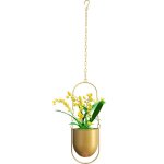 Pot de fleurs suspendu en m�tal, adapt� � une utilisation en int�rieur et en ext�rieur, sans plantes ...