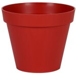 Eda - pot de fleur toscane 100x79, 5 cm rond - 356l - rouge rubis